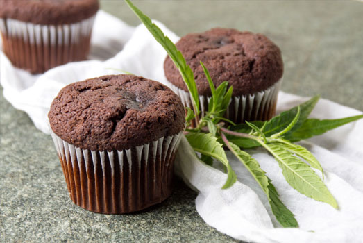 Chocolade muffins met wiet. Chocolade muffins met wiet.