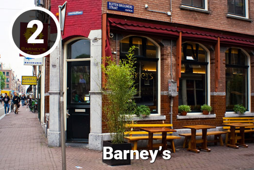 Barney’s Coffeeshop in Amsterdam. Barney’s Coffeeshop in Amsterdam.