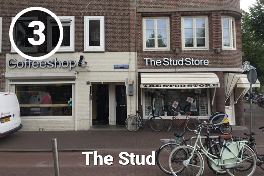 Coffeeshop The Stud in Amsterdam-Oost. Coffeeshop The Stud in Amsterdam-Oost.