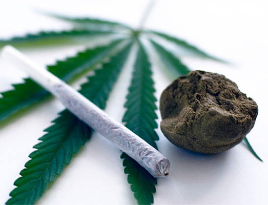 Een joint met charas. Een joint met charas.