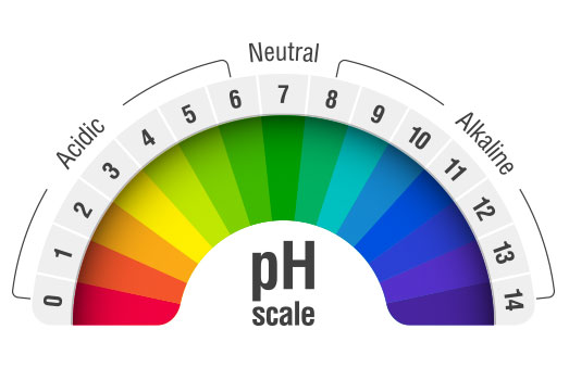 De pH-schaal loopt van 0 tot 14. De pH-schaal loopt van 0 tot 14.