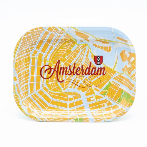 Amsterdam Map Rolling Tray Small