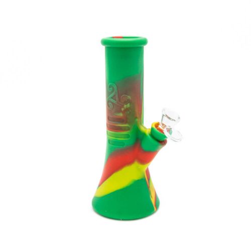 Beaker Rasta Siliconen Bong 22 cm