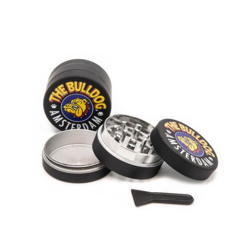 The Bulldog Grinder 35MM Black Amsterdam Metal 3-Part