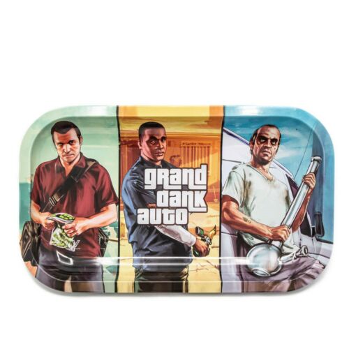 Grand Dank Auto Large Metal Rolling Tray