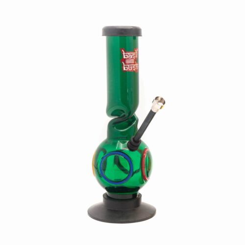 Ice Twist Bong Green - Basil Bush