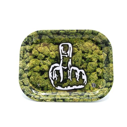 Metal Rolling Tray Buds With The Finger Small