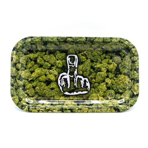 Metal Rolling Tray Buds With The Finger Large