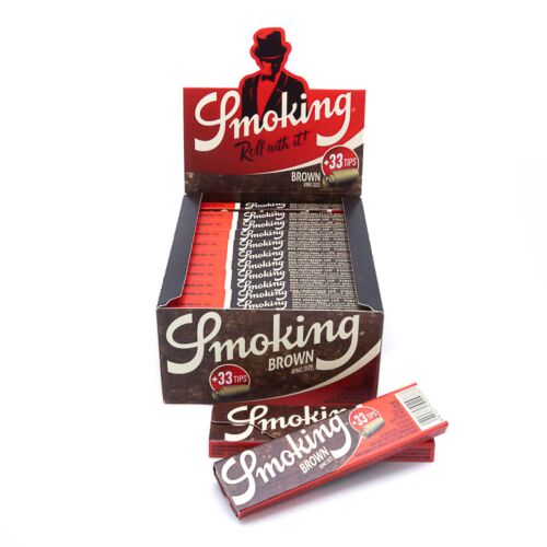 Smoking KingSize 2 In 1 Brown Unbleached (24 pcs box)