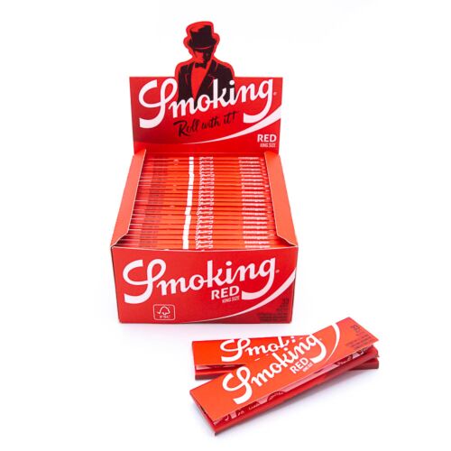 Smoking Vloei Kingsize Red (50 pcs box)