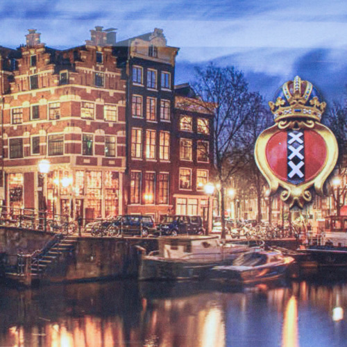 Amsterdam Canal Rolling Tray Small Detail