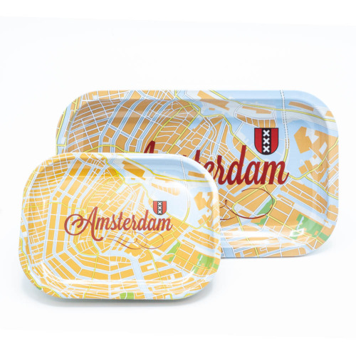 Amsterdam Map Rolling Tray Large Formaat