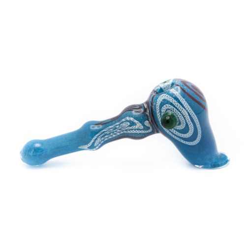 Color Glass Pipe Bubbler Medium vlak