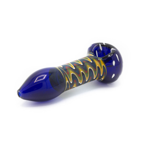 Color Glass Pipe Spotted Zijkant