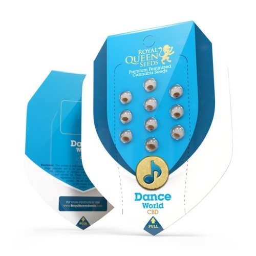 Dance World CBD - Royal Queen Seeds verpakking