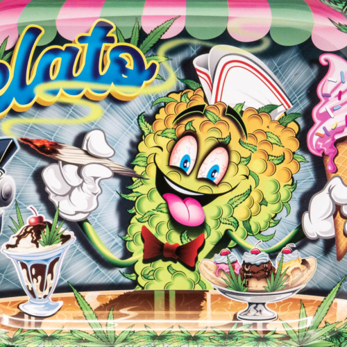 Gelato Rolling Tray Close Up