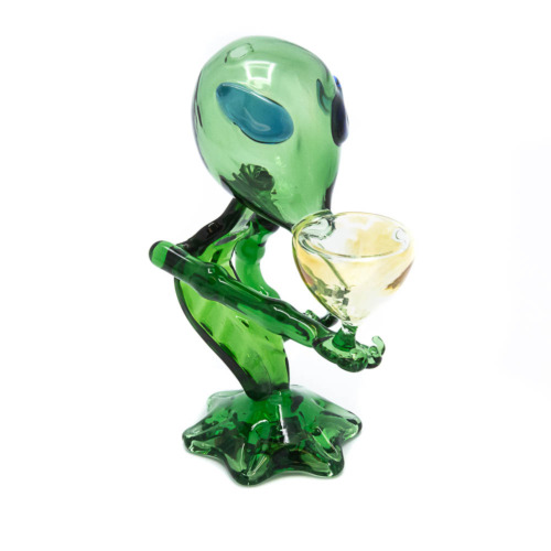 Glass Alien Bong Green Variatie