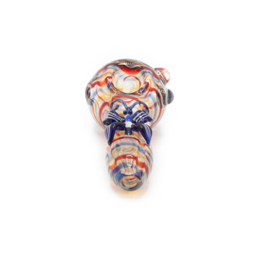 Glass Pipe Moulded Butterfly Voorkant