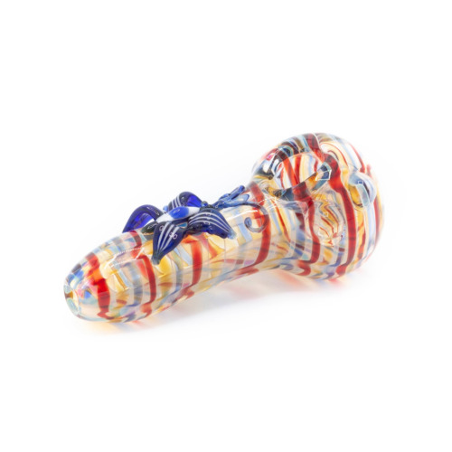 Glass Pipe Moulded Butterfly Zijkant