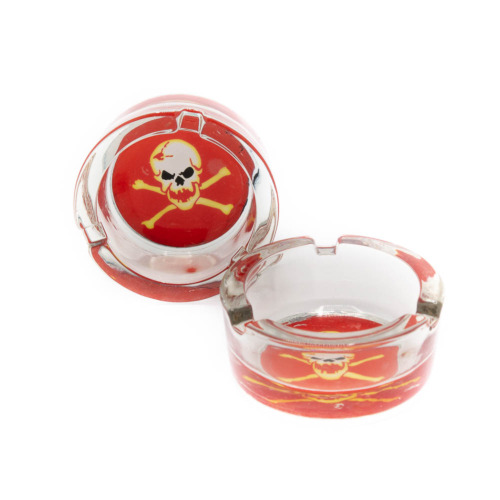 Glazen Asbak Skull