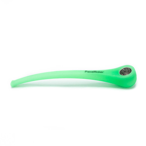 Green Glow Konjurer Siliconen Pijp - PieceMaker Zijkant
