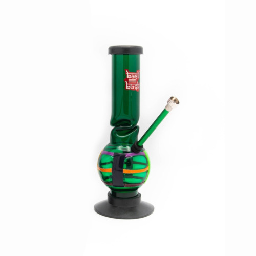 Ice Twist Bong Double Stripe Green