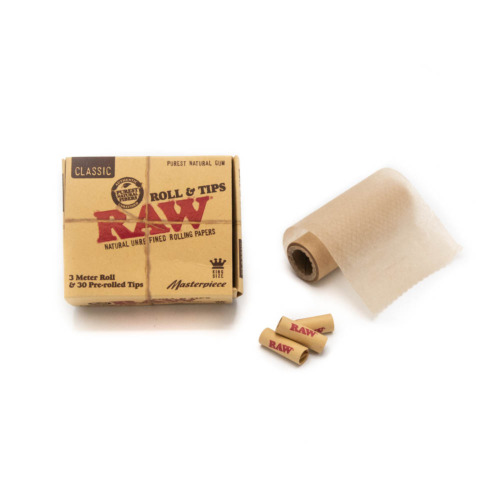 Raw Masterpiece Rolls & Tips 3 meters Detail