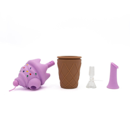 Silicone Ice Cream Bong Pink Detail