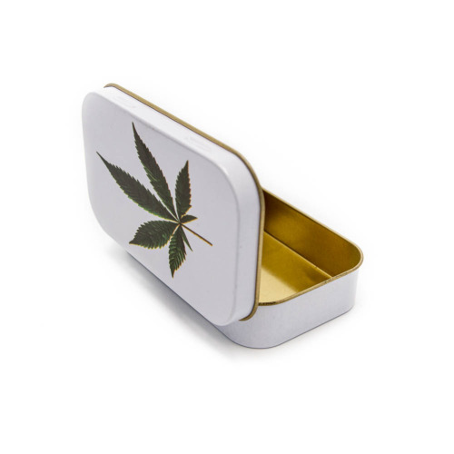 Leaf White Tabak Blikje Open