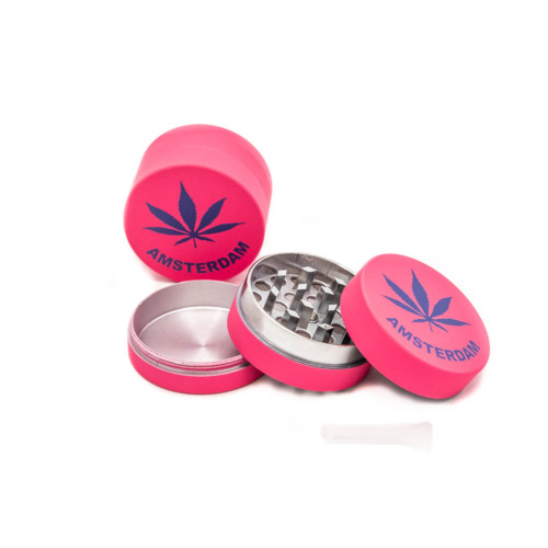 Metal Grinder Amsterdam Leaf Pink 