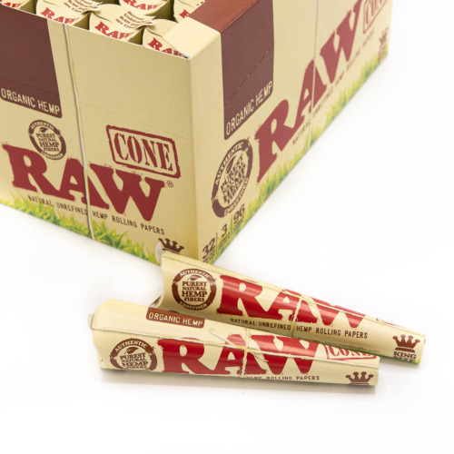 RAW Organic Hemp Cones 2 met doos