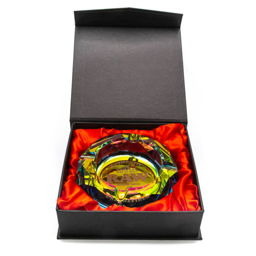 Kristallen Asbak - Rainbow Raw Giftbox