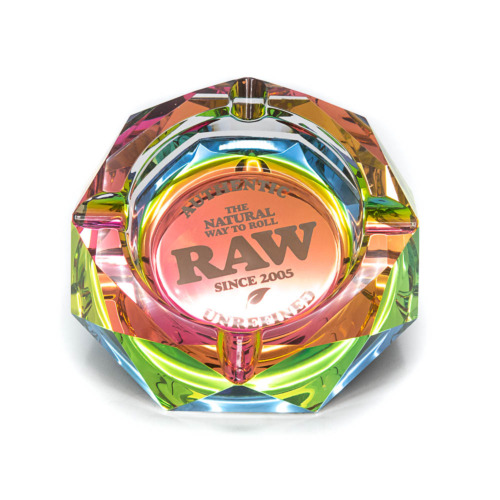 Kristallen Asbak - Rainbow Raw Color