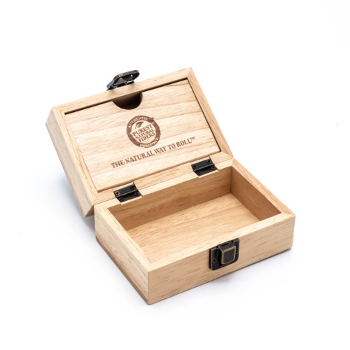 Raw Wooden Box Small Open