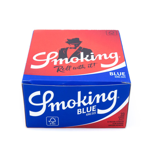 Smoking Vloei Kingsize Blue (50 pcs box) Dicht