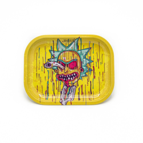Splatter Rick Metal Rolling Tray - Smoke Arsenal