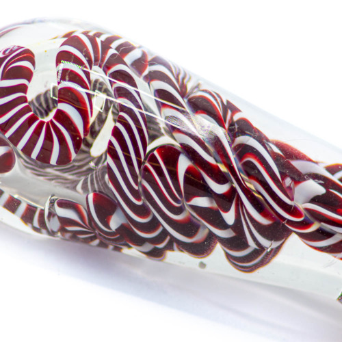 Swirl Red White close-up