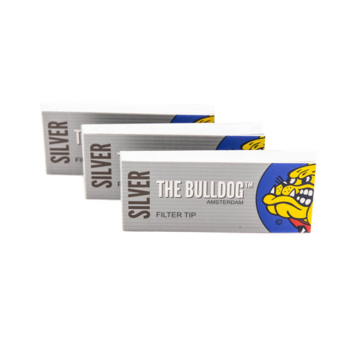 The Bulldog Filter Tips Silver Variatie