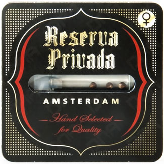 De verpakking van de cannabis zaden van Reserva Privada De verpakking van de cannabis zaden van Reserva Privada