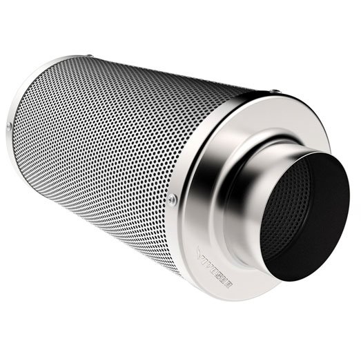 Koolstof filter zijaanzicht Koolstof filter zijaanzicht.