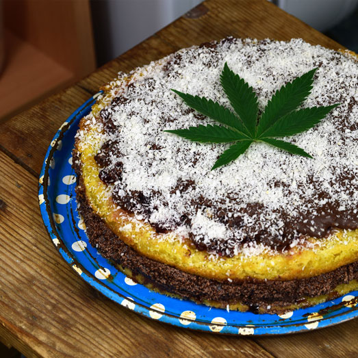 Wiettaart met chocolade en cocos. Wiettaart met chocolade en cocos.